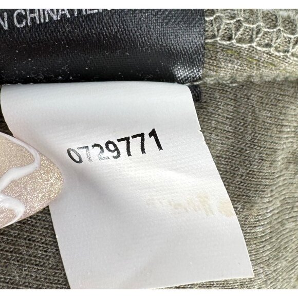 Sigrid Olsen Olive Green Quilted Zip-Up Hoodie Jacket With Drawstring Hood - Picture 9 of 9